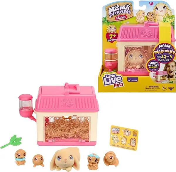 Little Live Pets Mama Surprise Minis : Lil’ Bunny, 26511, Taille unique
