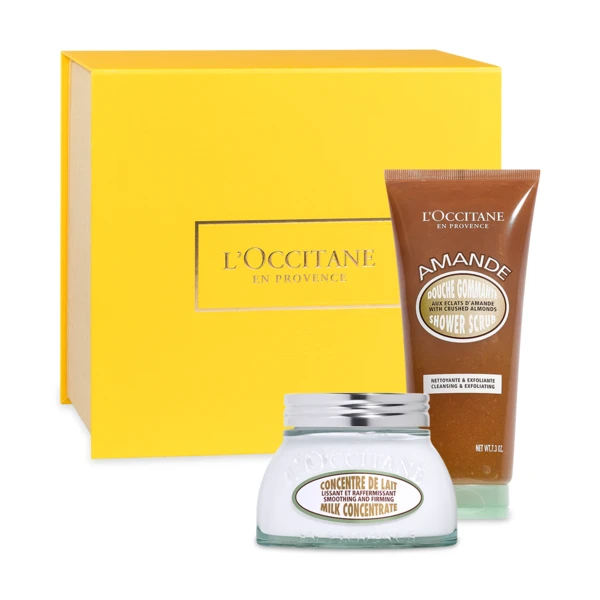 Duo gommage et hydratant corps Amande