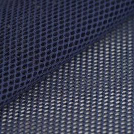 Tissu filet coton bio bleu marine