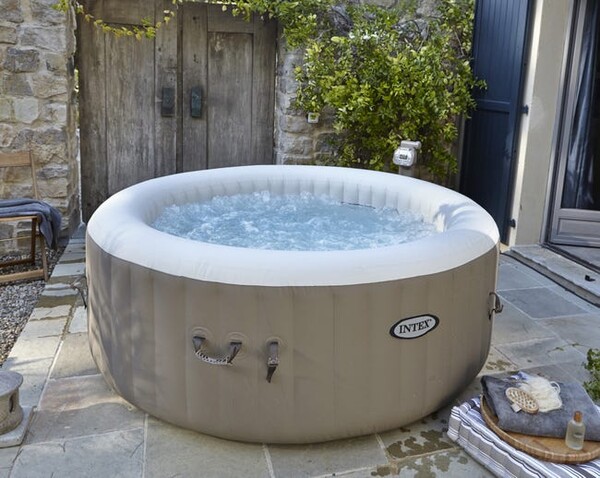 Spa gonflable INTEX Purespa bulles rond, 4 places assises | Leroy Merlin