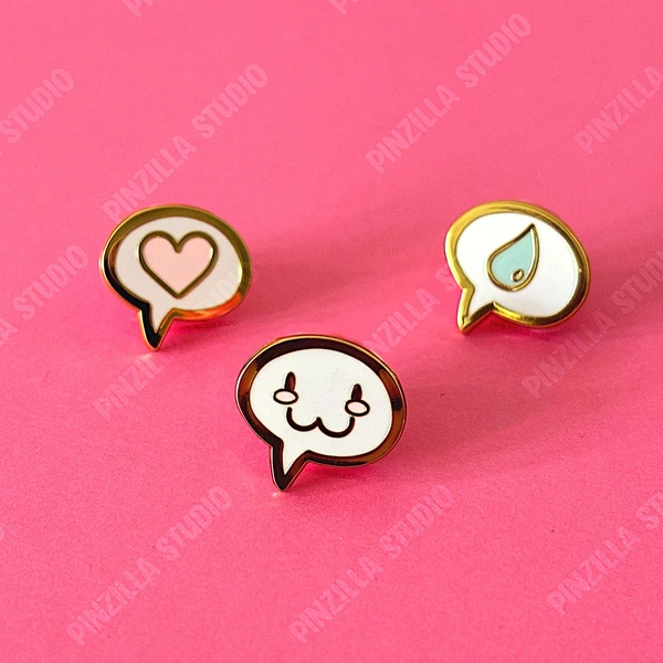 Happy, Sad or Love EMOTES PIN Stardew Valley game inspired hard enamel pins