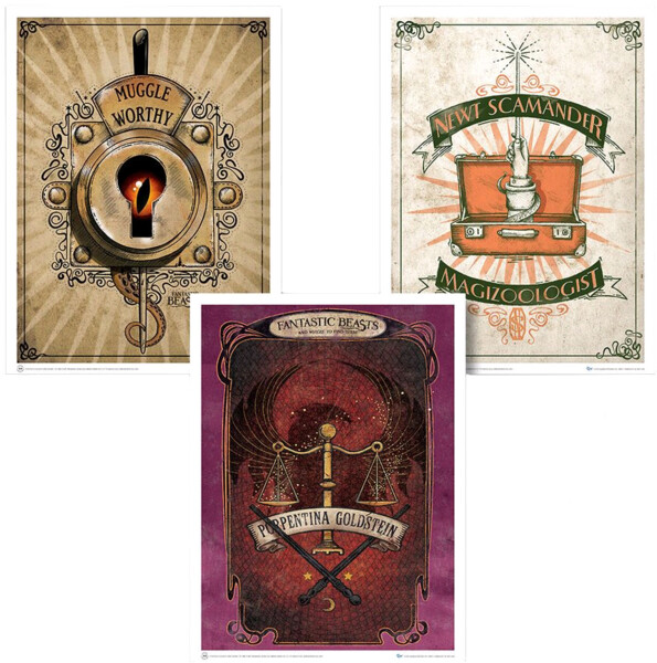 Fantastic Beasts - Art Print Set 1 | Quantum Mechanix - Fantastic Beasts - Art Print Set 1 | Popcultcha