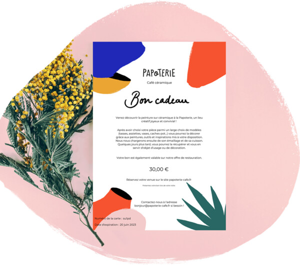 Bon cadeau La Papoterie
