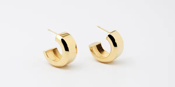 Boucles d'oreilles Vaiana (Acier doré)