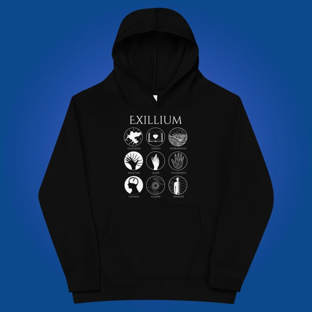 Keeper of the Lost Cities a inspiré le sweat à capuche unisexe unisexe Kids | Badges Exillium | Gardiens des Cités Perdues