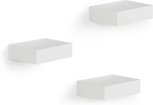 UMBRA Showcase Étagères. Lot de 3 mini étagères en bois laqué blanc: Amazon.fr: Cuisine & Maison