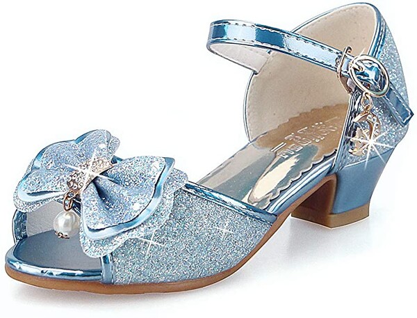 anbiwangluo Filles Sequin Chaussures Princesse Chaussures à Talons Hauts Enfants Party Pompes: Amazon.fr: Chaussures et Sacs