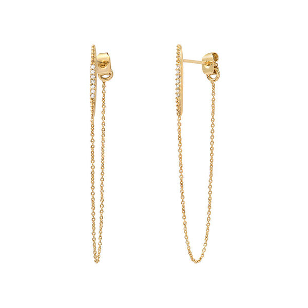 Boucles d'oreilles chaînes Imaï