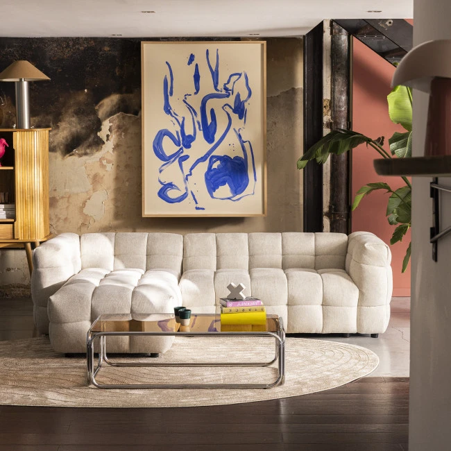 Canapé d'angle réversible 4 places en tissu Drawer - BOLLY | Drawer