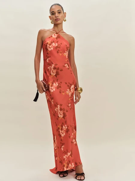 Robe en satin Zinna