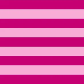 2 inch cheshire cat stripes pink Fabric | Spoonflower