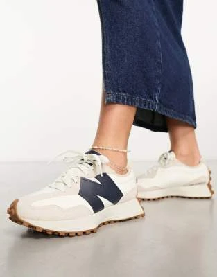 New Balance -  327 - Baskets - Blanc/marine