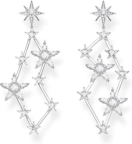 THOMAS SABO Femme Argent 925 Argent Baguette fuselée Oxyde de Zirconium : Amazon.fr: Bijoux