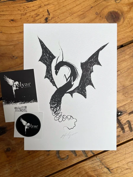 Hand-Signed A5 Art Print - Premium Quality on 300gsm Fresco Gesso Paper