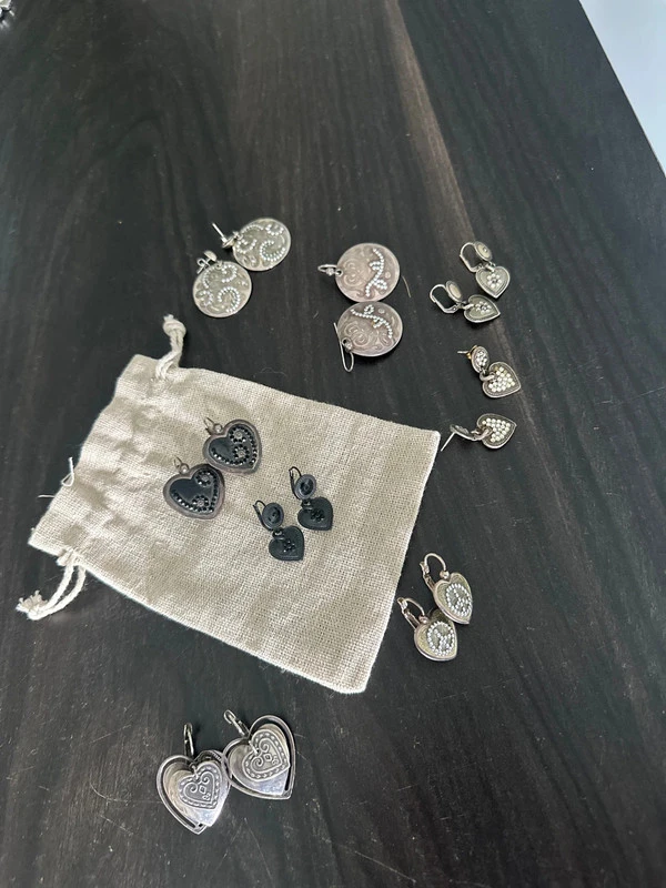 Zilveren oorbellen Gas bijoux