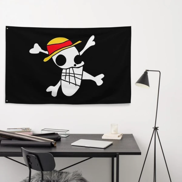 Luffy's Flag Drawing - Straw Hats First Jolly Roger | One Piece Universe Store