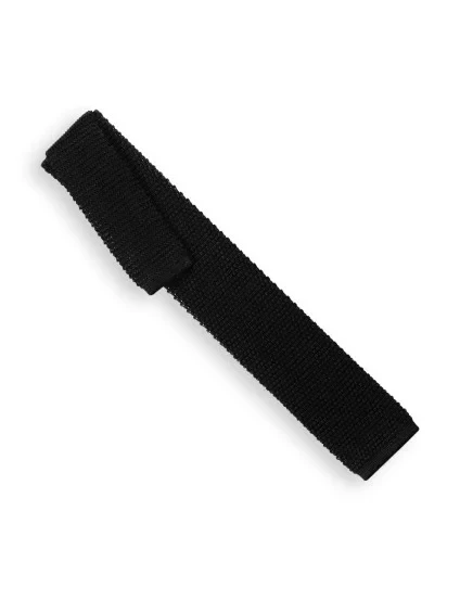 Cravate tricot noir Monza