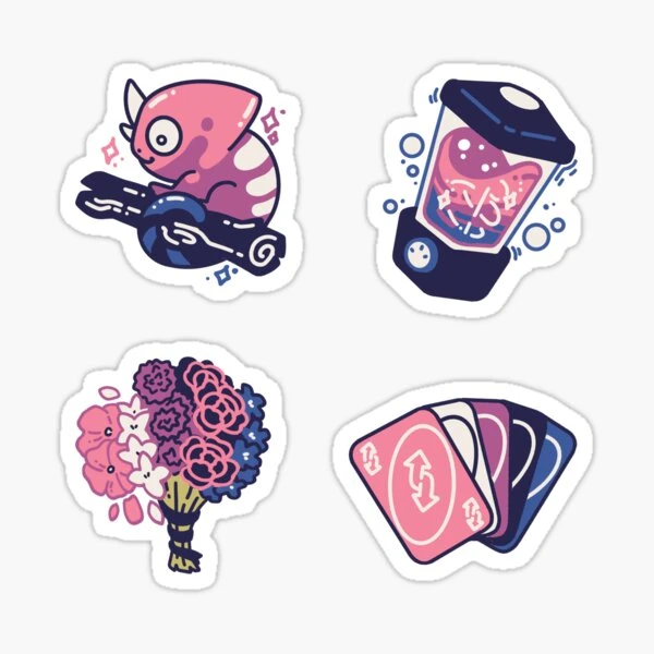 Genderfluid Memes - Feuille d'autocollants | Sticker