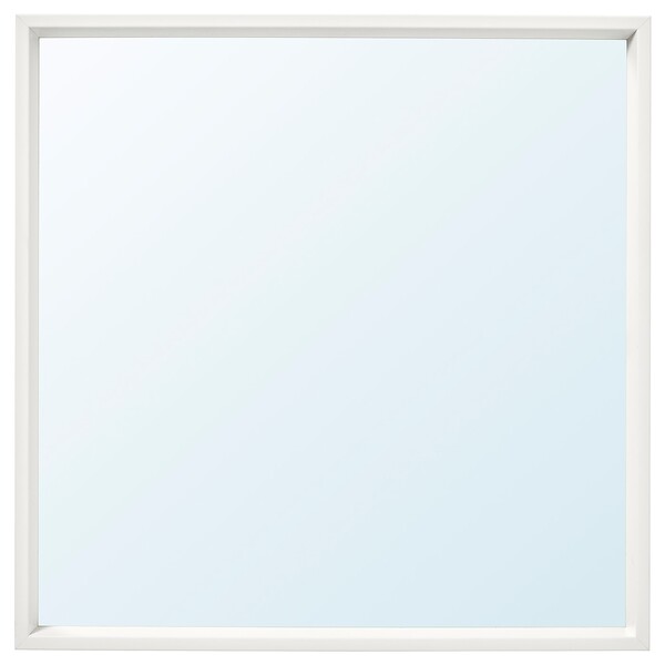 NISSEDAL Miroir - blanc 65x65 cm