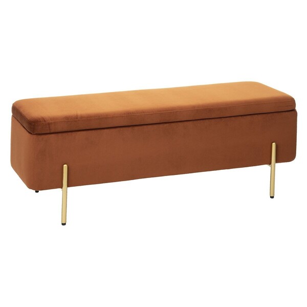 Banc Coffre En Velours Edi 