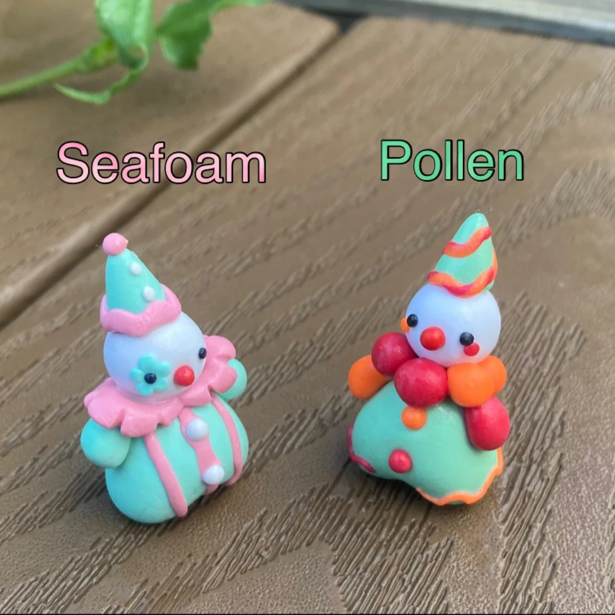 Mini figurine de clown faite main