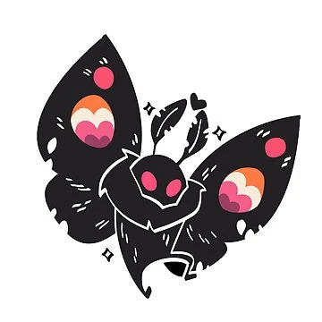 Mothman de la fierté lesbienne | Sticker