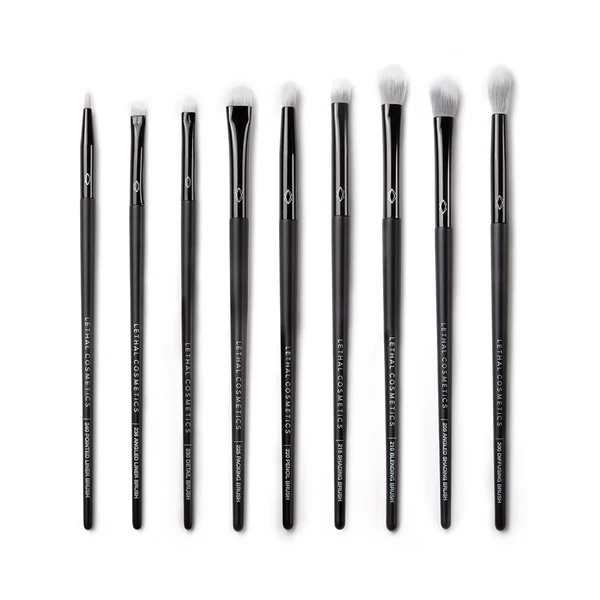 9 Piece Vegan Eye Brush Bundle