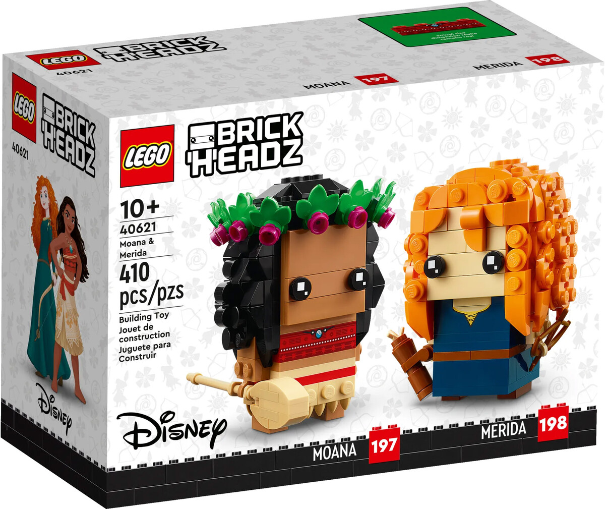 LEGO BrickHeadz 40621 pas cher, Vaiana et Mérida