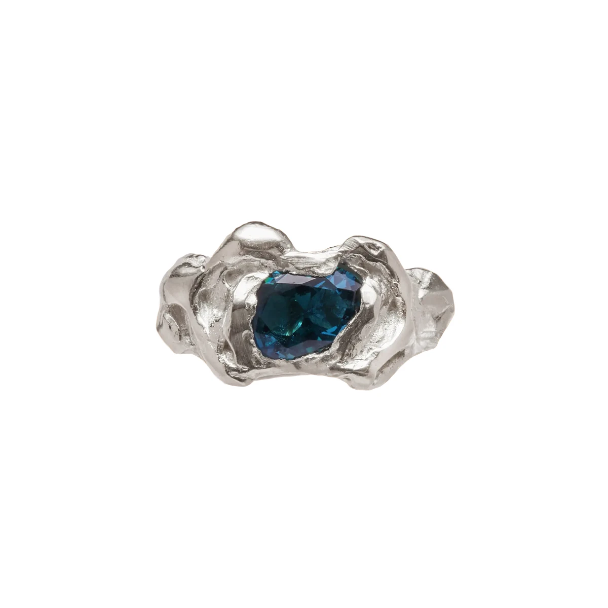 OLA BLUE - Handmade silver ring | Simuero