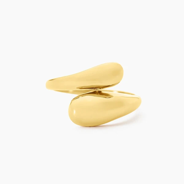 Bague Tizzie Acier Jaune