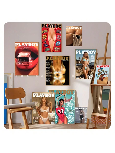1 pièce Affiche d'art poster rétro sexy de femme de qualité HD sans cadre pour décoration murale de la maison