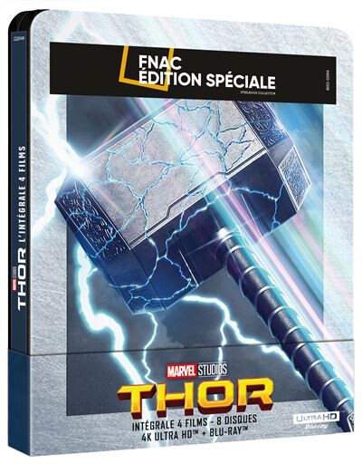Thor L'intégrale 4 films Édition Collector Spéciale Fnac Steelbook Blu-ray 4K Ultra HD