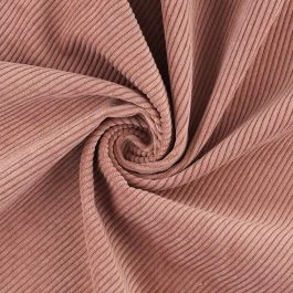 Tissu velours côtelé First rose