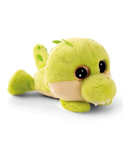 NICI doudou GLUBSCHIS crocodile Groggo-Li 15 cm - vert - Peluche douce, adorable pour câliner et jouer, pour enfants et adultes, une excellente idée cadeau - 61848