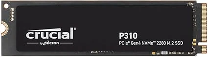 Crucial P310 SSD 1To PCIe Gen4 NVMe M.2 2280 Interne Gaming, jusqu’à 7.100 Mo/s, Compatible avec Ordinateur Portable et de Bureau, Disque Dur SSD - CT1000P310SSD801