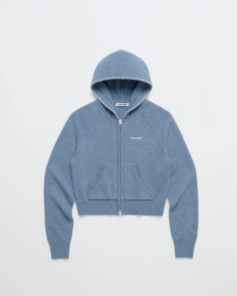 Fuzzy Sweater Full Zip Hoodie