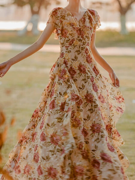 Vintage Peony Dress