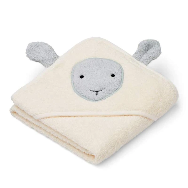 Cape de bain en coton bio pour bébé Liewood - Sheep