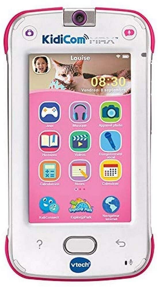 VTech – KidiCom Max Rose – Smartphone pour enfant évolutif, ultra résistant, sécurisé, avec appareil photo intégré – Version FR : Amazon.fr: Jeux et Jouets
