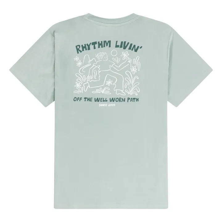 T-shirt Freedom Coton Bio | Vert d'eau