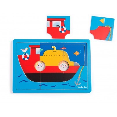 Puzzle à étages Sous-marin Les Bambins