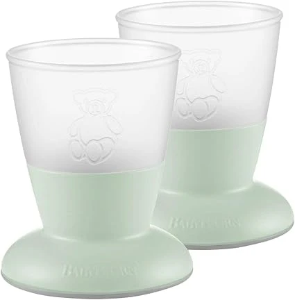 BabyBjörn Verre pour Bébé, lot de 2, Vert pastel