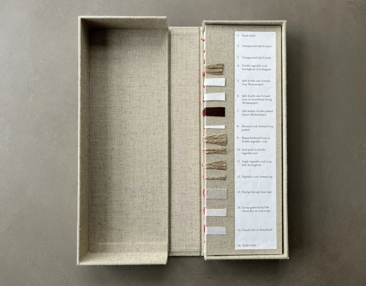 Historical Book Sewing Sampler — Anne Covell