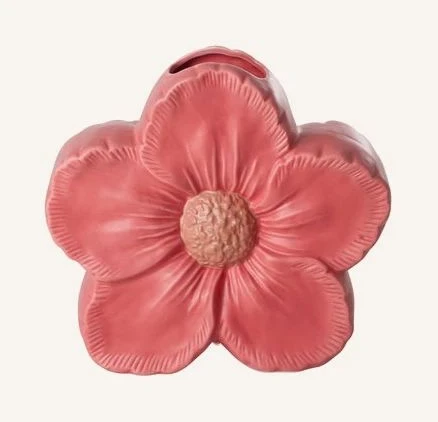 Vase fleur rose