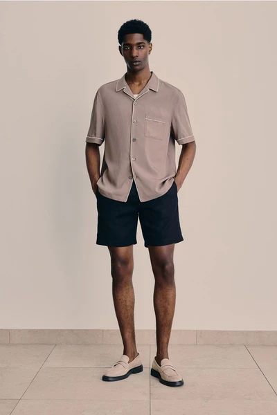 Short Regular Fit en lin