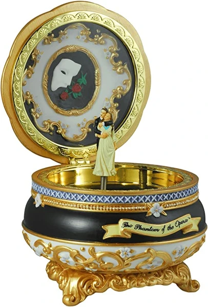 Phantom and Christine Hinged Trinket Box