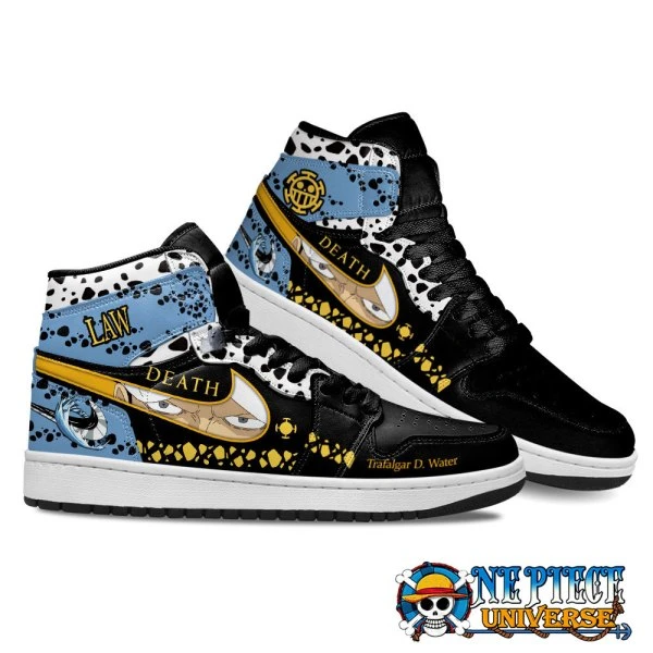 Trafalgar D. Law Pattern Jordan Hightop Custom Shoes