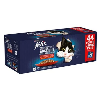 Mégapack Felix Tendres Effilés en gelée 44 x 85 g