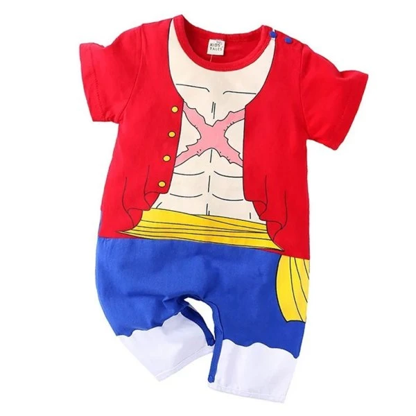 One Piece Anime Luffy Onesie Baby Boy Swimsuit Newborn - One Piece Universe - The Best Store for One Piece Merchandise