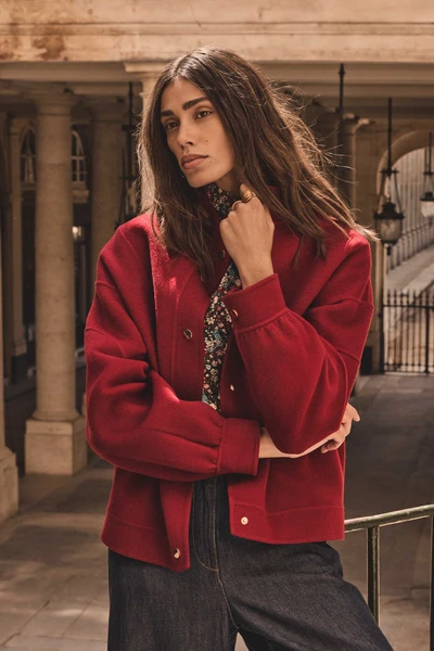 Blouson en laine mélangée CHRIS
